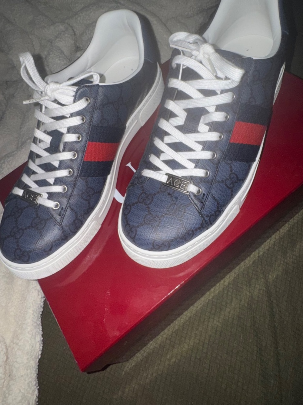 Men's Gucci Ace sneaker with Web - Picture 4 of 7